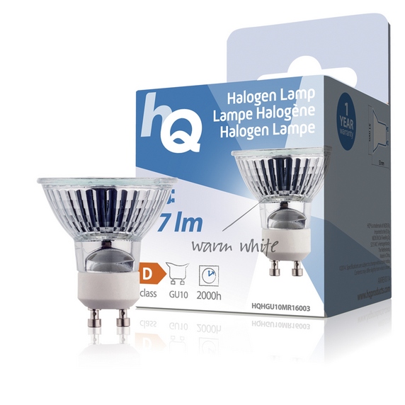 HQ Halogeenilamppu, GU10, 20W, 77lm, 2800K, 20kpl HQ Halogeenilamppu, GU10, 20W, 77lm, 2800K, 20kpl