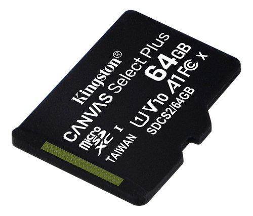 Kingston microSDXC mustikortti, Class 10, UHS-I, 100MB/s, 64GB