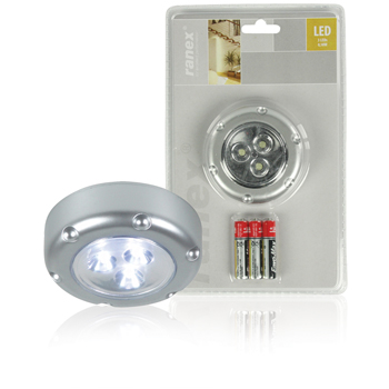 Ranex Mini Led painovalo, 3 Lediä, 70x70x23mm, hopea Ranex Mini Led painovalo, 3 Lediä, 70x70x23mm, hopea