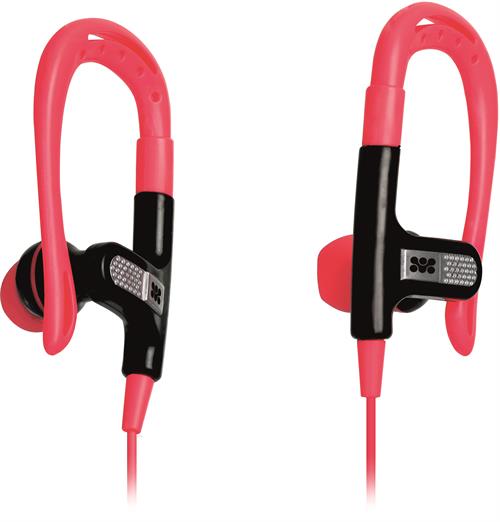 Promate Glitzy Universal Sporty Clip-On Headset, vaaleanpunainen Promate Glitzy Universal Sporty Clip-On Headset, vaaleanpunainen